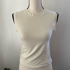 SKIMS Cream Muscle Tee